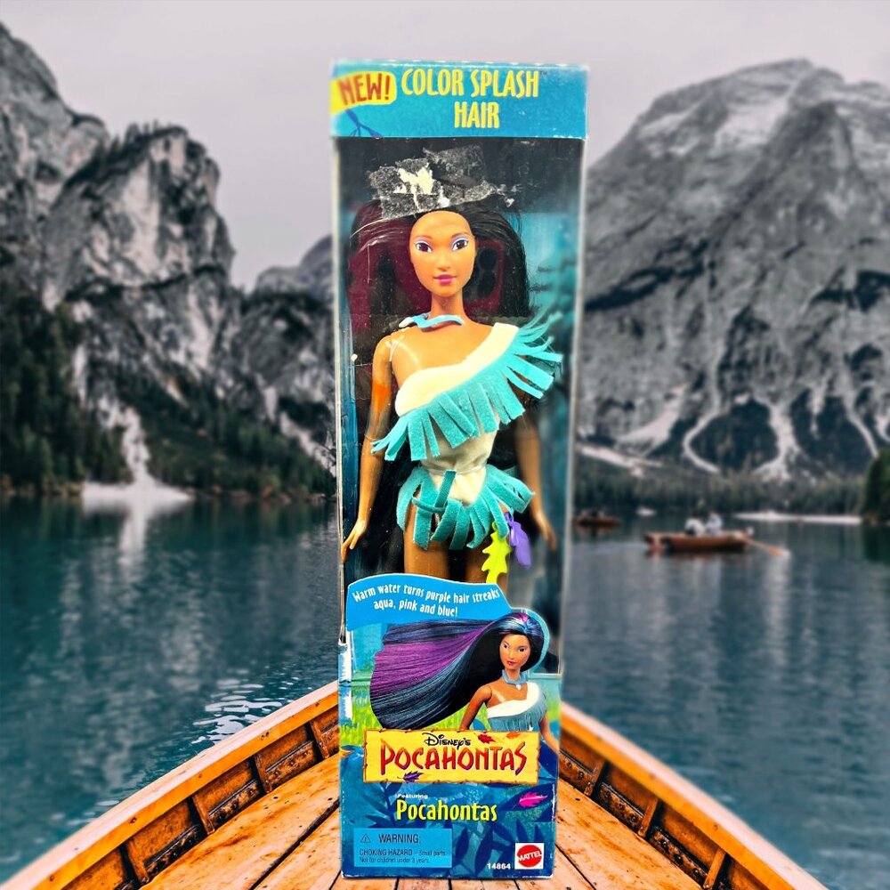 Disney Princess Pocahontas Barbie Vintage 1995 Color Splash Collectible 14864